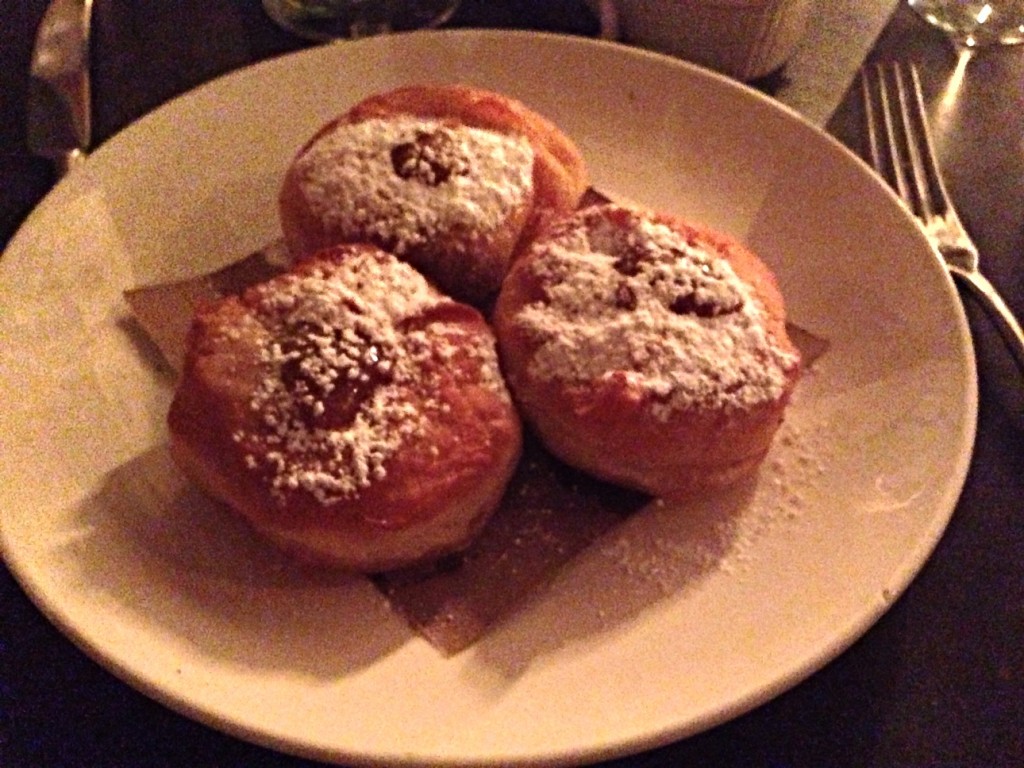 Apple syrup...I mean "jam"...filled doughnuts!